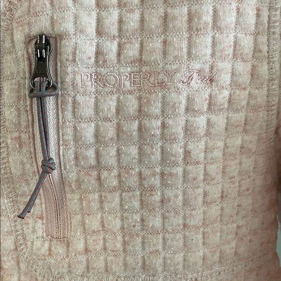 Properly Tied Cozy Pink Kids Quarter-Zip Sweatshirt - Picture 3 of 9